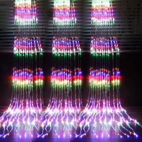 Outdoor Background Layout Of Net Lights And Water String Lights (Option: Color-EU)